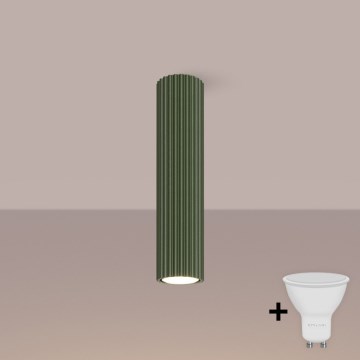 Brilagi - LED-kohdevalaisin CRESTO 1xGU10/10W/230V 30 cm vihreä