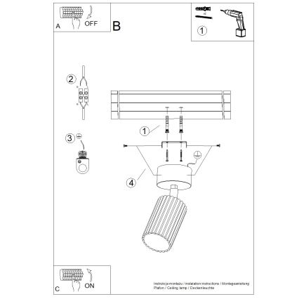Brilagi - LED-kohdevalaisin CRESTO 1xGU10/10W/230V kermanvärinen