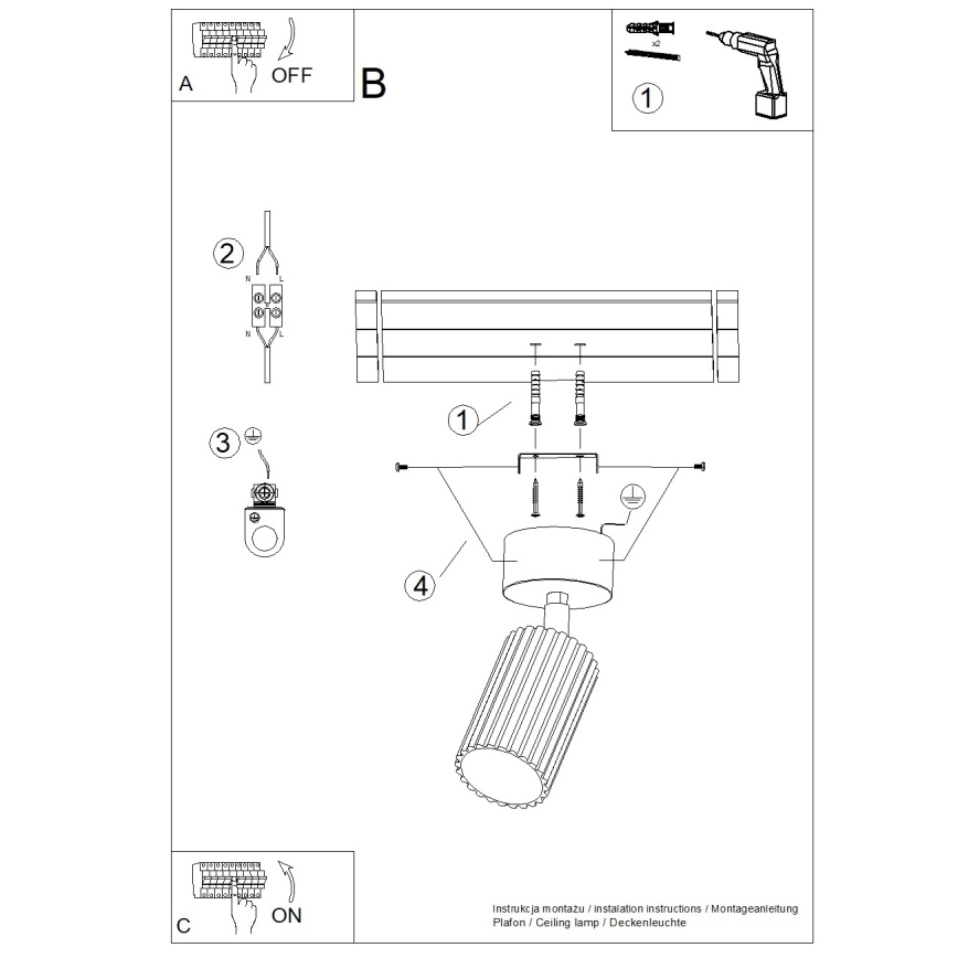 Brilagi - LED-kohdevalaisin CRESTO 1xGU10/10W/230V kermanvärinen