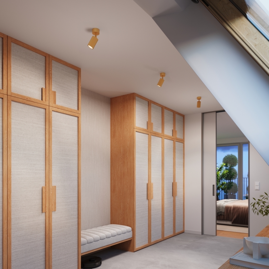 Brilagi - LED-kohdevalaisin CRESTO 1xGU10/10W/230V kultainen