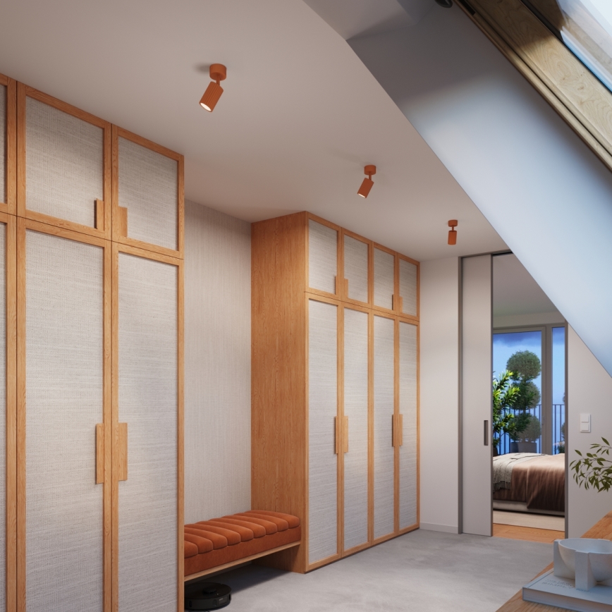 Brilagi - LED-kohdevalaisin CRESTO 1xGU10/10W/230V punainen