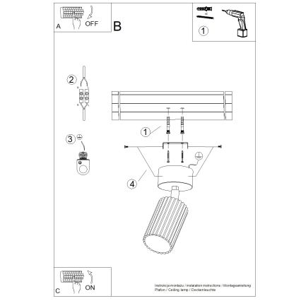 Brilagi - LED-kohdevalaisin CRESTO 1xGU10/10W/230V valkoinen