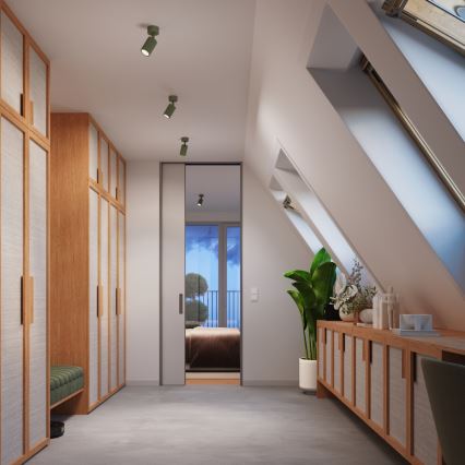 Brilagi - LED-kohdevalaisin CRESTO 1xGU10/10W/230V vihreä