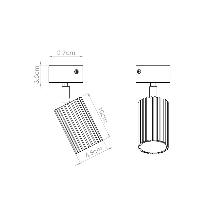 Brilagi - LED-kohdevalaisin CRESTO 1xGU10/10W/230V viininpunainen