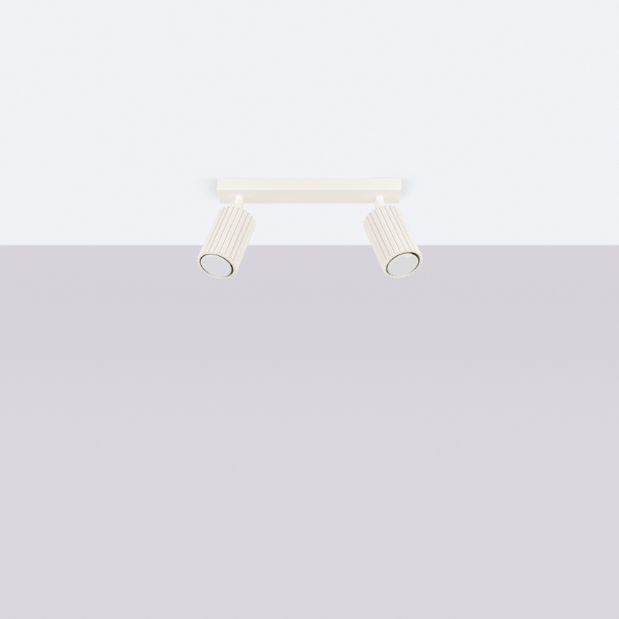 Brilagi - LED kohdevalaisin CRESTO 2xGU10/10W/230V kermanvärinen