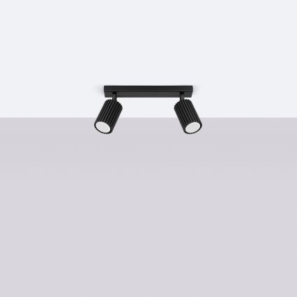 Brilagi - LED-kohdevalaisin CRESTO 2xGU10/10W/230V musta