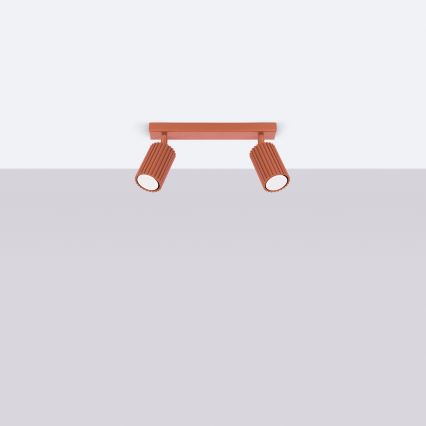 Brilagi - LED-kohdevalaisin CRESTO 2xGU10/10W/230V punainen