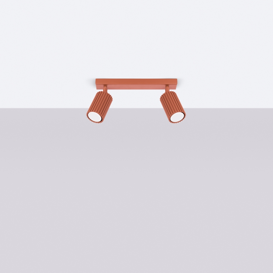 Brilagi - LED-kohdevalaisin CRESTO 2xGU10/10W/230V punainen