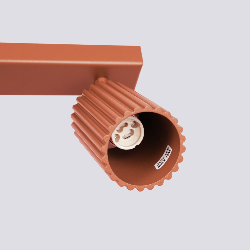 Brilagi - LED-kohdevalaisin CRESTO 2xGU10/10W/230V punainen