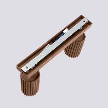 Brilagi - LED-kohdevalaisin CRESTO 2xGU10/10W/230V ruskea