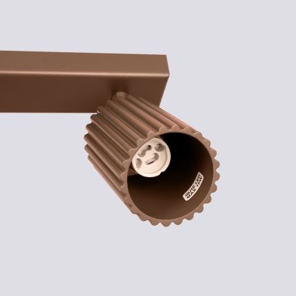 Brilagi - LED-kohdevalaisin CRESTO 2xGU10/10W/230V ruskea