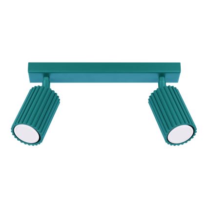 Brilagi - LED-kohdevalaisin CRESTO 2xGU10/10W/230V turkoosi