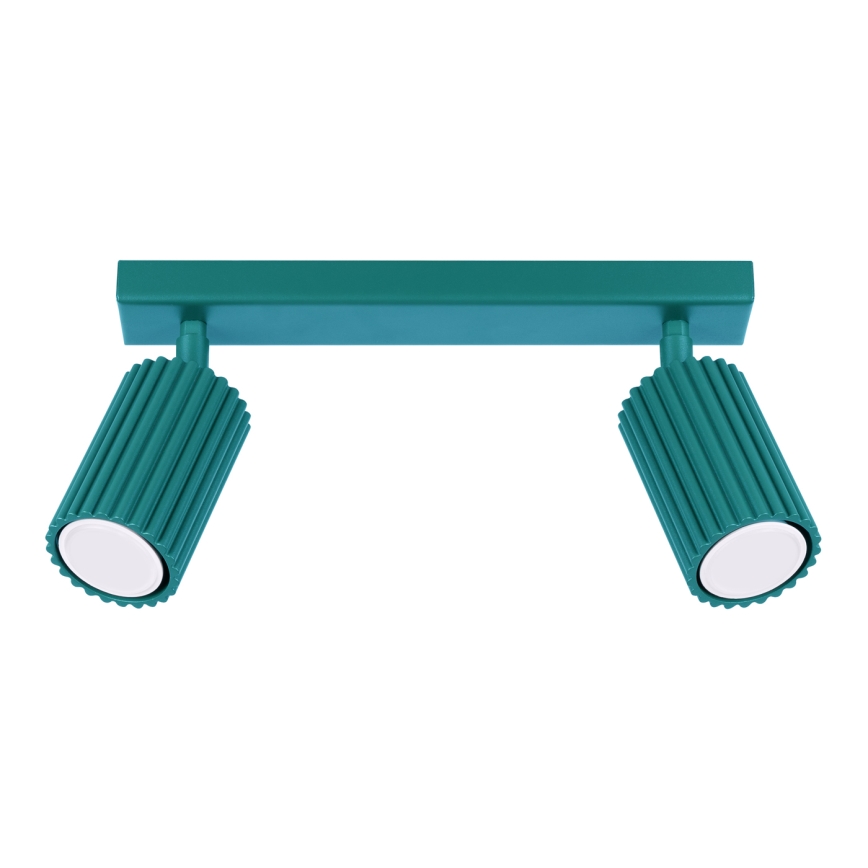 Brilagi - LED-kohdevalaisin CRESTO 2xGU10/10W/230V turkoosi