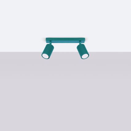 Brilagi - LED-kohdevalaisin CRESTO 2xGU10/10W/230V turkoosi
