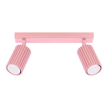 Brilagi - LED-kohdevalaisin CRESTO 2xGU10/10W/230V vaaleanpunainen