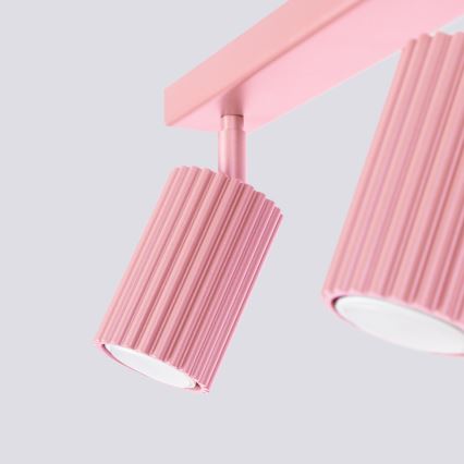 Brilagi - LED-kohdevalaisin CRESTO 2xGU10/10W/230V vaaleanpunainen