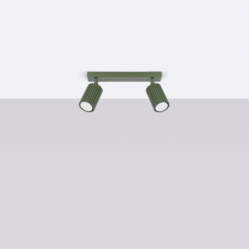 Brilagi - LED-kohdevalaisin CRESTO 2xGU10/10W/230V vihreä