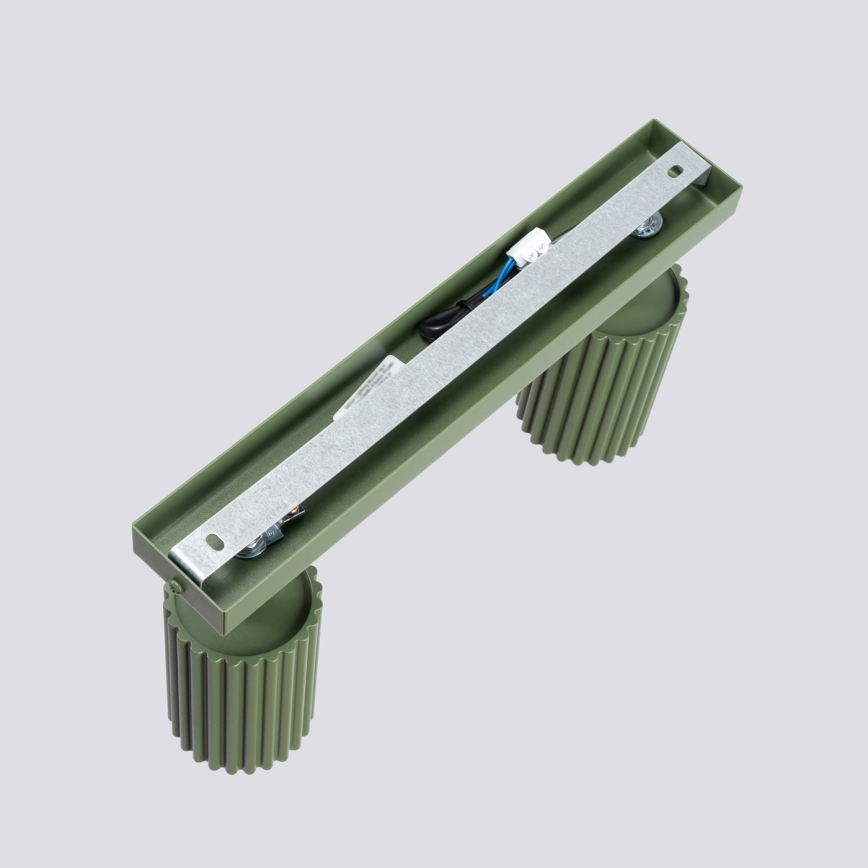 Brilagi - LED-kohdevalaisin CRESTO 2xGU10/10W/230V vihreä