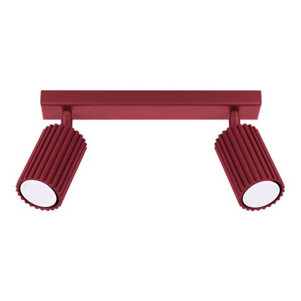 Brilagi - LED-kohdevalaisin CRESTO 2xGU10/10W/230V viininpunainen