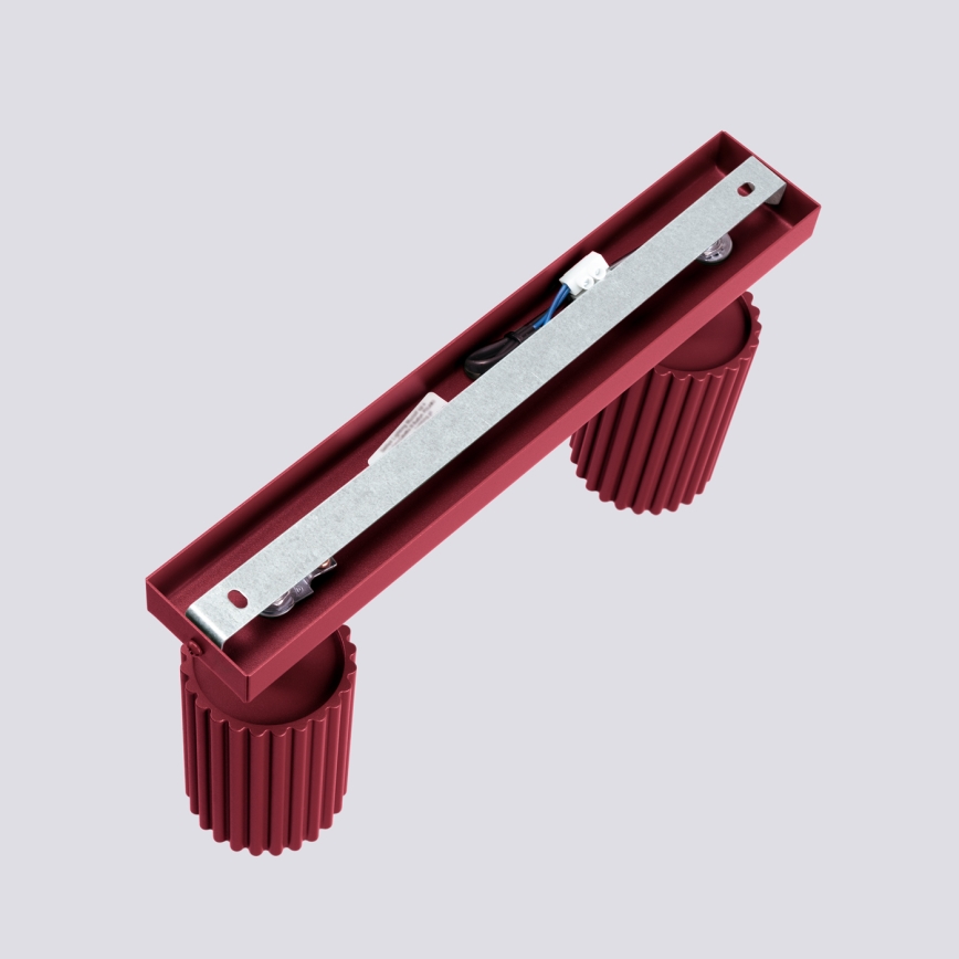 Brilagi - LED-kohdevalaisin CRESTO 2xGU10/10W/230V viininpunainen