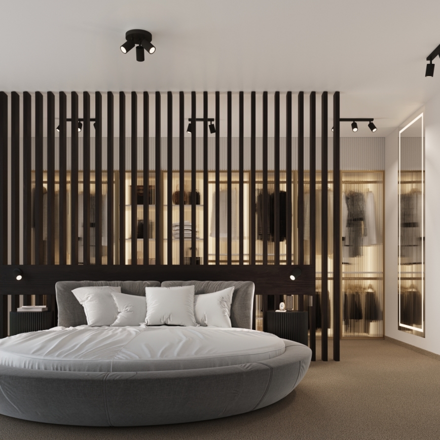 Brilagi - LED-kohdevalaisin CRESTO 3x GU10/10W/230V musta