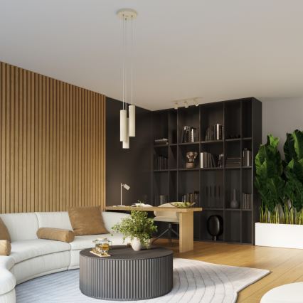 Brilagi - LED-kohdevalaisin CRESTO 3xGU10/10W/230V kermanvalkoinen