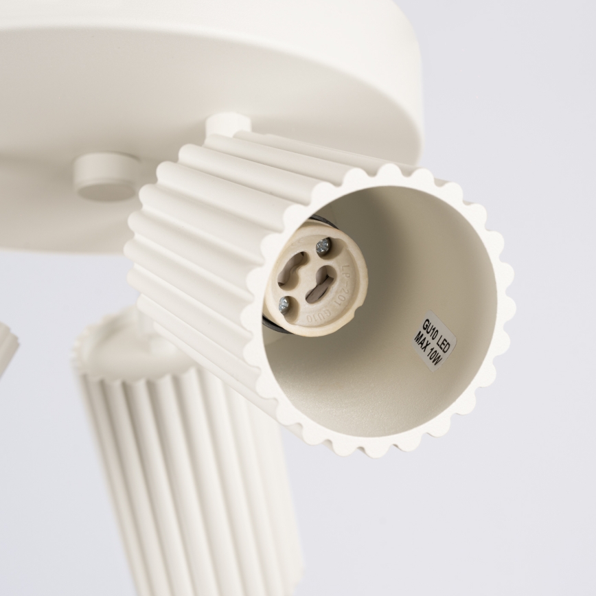 Brilagi - LED-kohdevalaisin CRESTO 3xGU10/10W/230V kermanvärinen