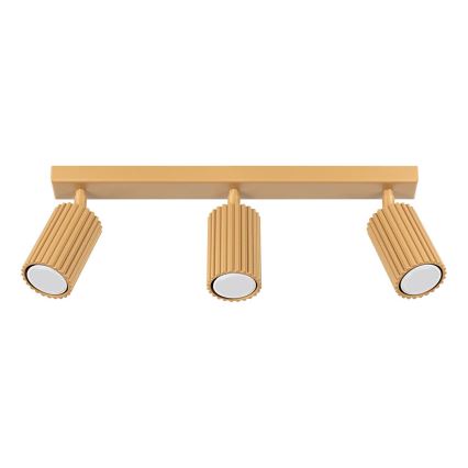 Brilagi - LED-kohdevalaisin CRESTO 3xGU10/10W/230V kultainen