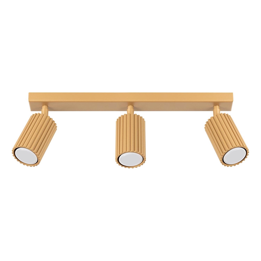 Brilagi - LED-kohdevalaisin CRESTO 3xGU10/10W/230V kultainen