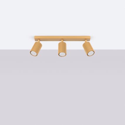 Brilagi - LED-kohdevalaisin CRESTO 3xGU10/10W/230V kultainen