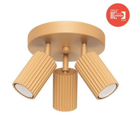 Brilagi - LED-kohdevalaisin CRESTO 3xGU10/10W/230V kultainen