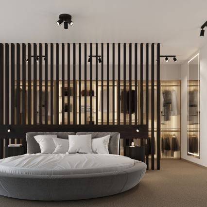 Brilagi - LED-kohdevalaisin CRESTO 3xGU10/10W/230V musta