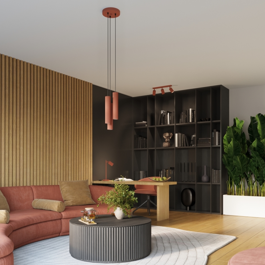 Brilagi - LED-kohdevalaisin CRESTO 3xGU10/10W/230V punainen