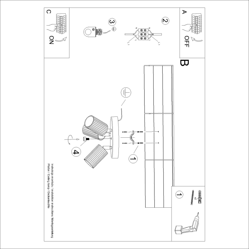 Brilagi - LED-kohdevalaisin CRESTO 3xGU10/10W/230V punainen