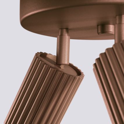 Brilagi - LED-kohdevalaisin CRESTO 3xGU10/10W/230V ruskea