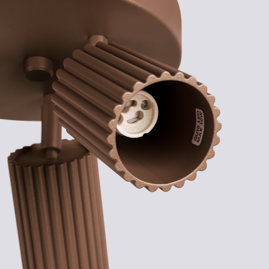 Brilagi - LED-kohdevalaisin CRESTO 3xGU10/10W/230V ruskea