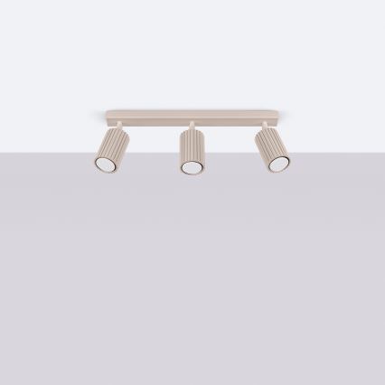 Brilagi - LED-kohdevalaisin CRESTO 3xGU10/10W/230V ruskeanharmaa