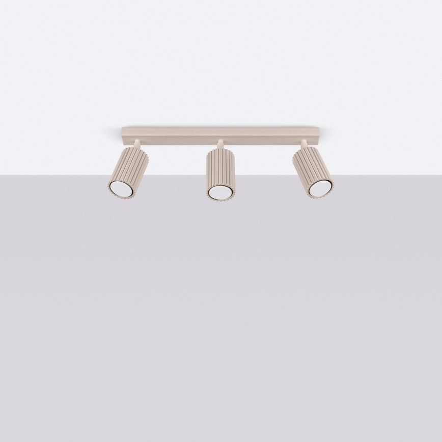 Brilagi - LED-kohdevalaisin CRESTO 3xGU10/10W/230V ruskeanharmaa