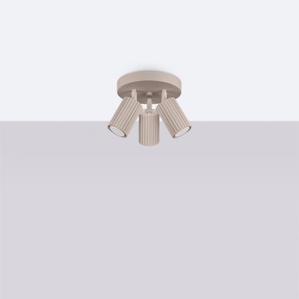 Brilagi - LED-kohdevalaisin CRESTO 3xGU10/10W/230V taupe