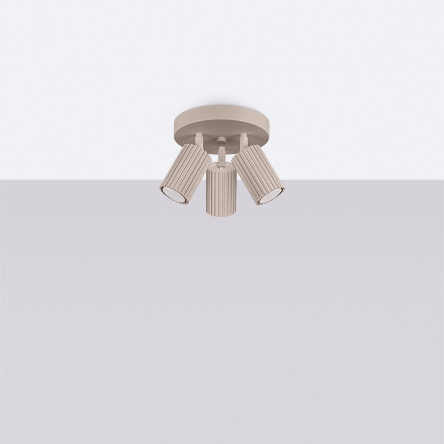 Brilagi - LED-kohdevalaisin CRESTO 3xGU10/10W/230V taupe