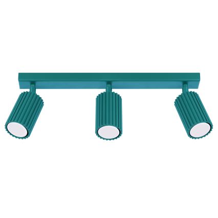 Brilagi - LED-kohdevalaisin CRESTO 3xGU10/10W/230V turkoosi