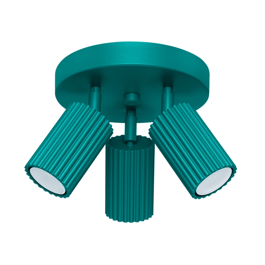 Brilagi - LED-kohdevalaisin CRESTO 3xGU10/10W/230V turkoosi