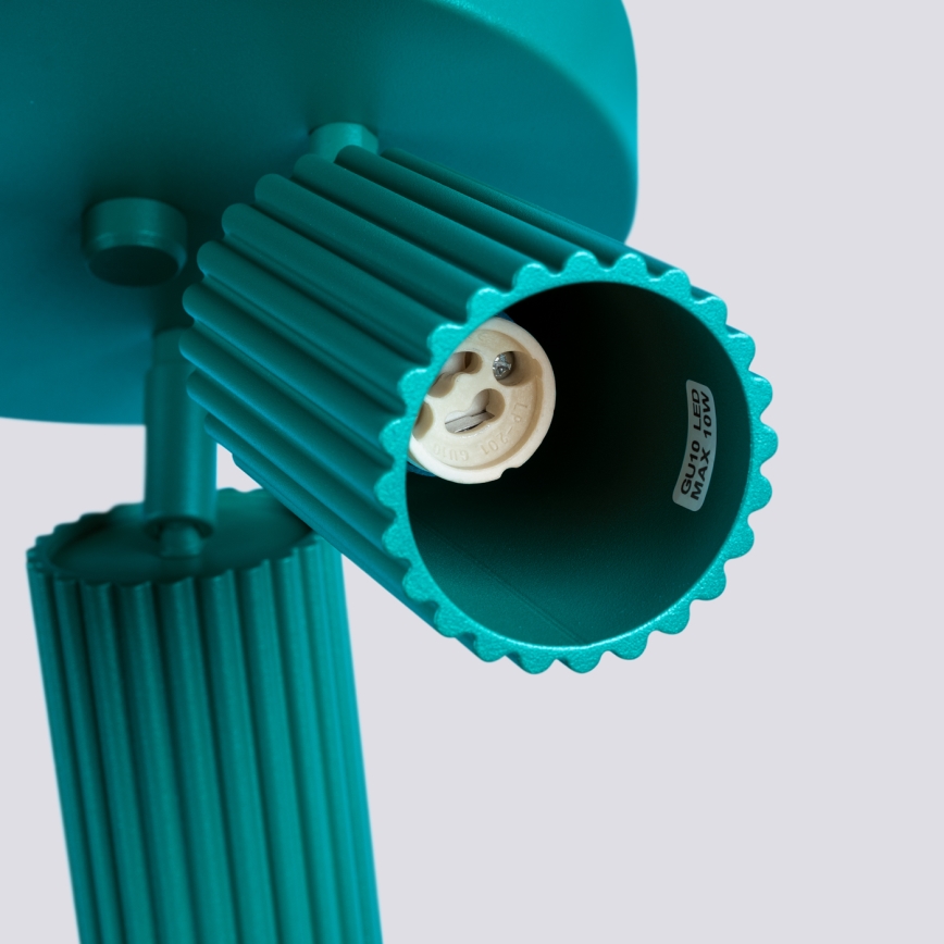 Brilagi - LED-kohdevalaisin CRESTO 3xGU10/10W/230V turkoosi