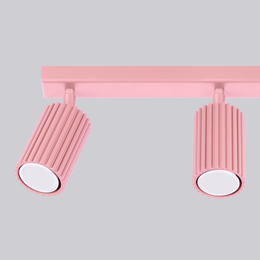 Brilagi - LED-kohdevalaisin CRESTO 3xGU10/10W/230V vaaleanpunainen