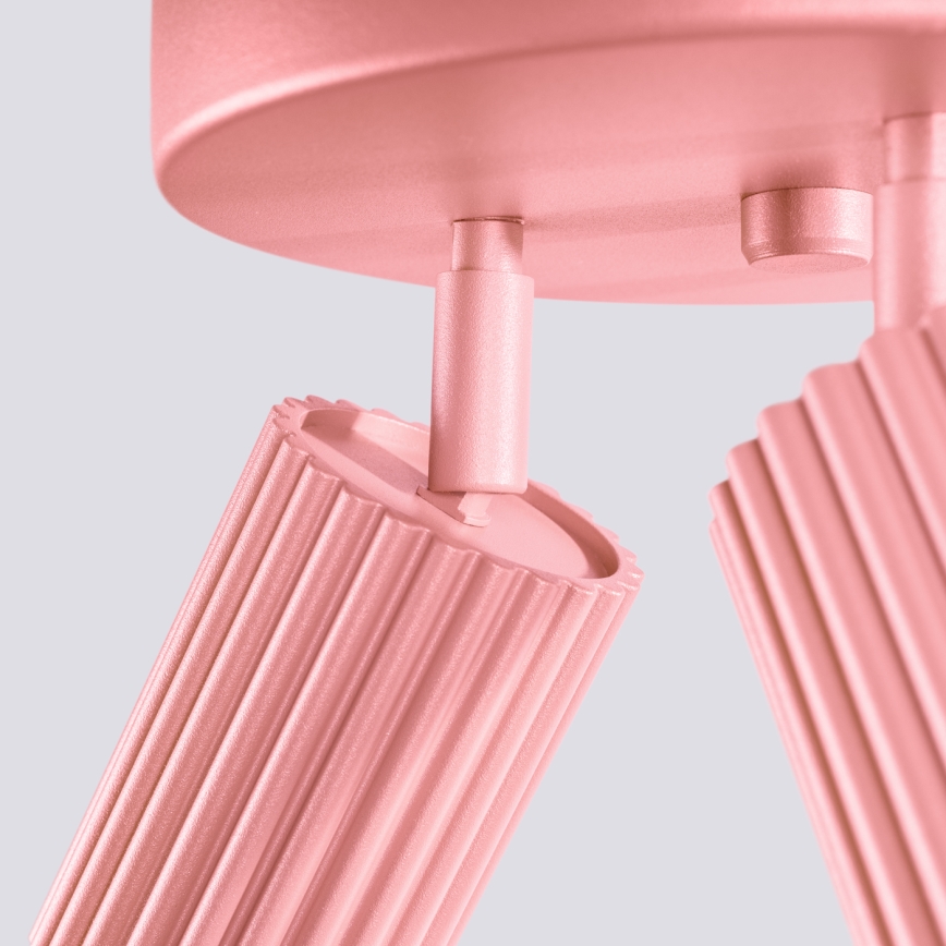 Brilagi - LED-kohdevalaisin CRESTO 3xGU10/10W/230V vaaleanpunainen