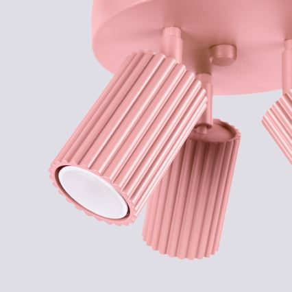 Brilagi - LED-kohdevalaisin CRESTO 3xGU10/10W/230V vaaleanpunainen