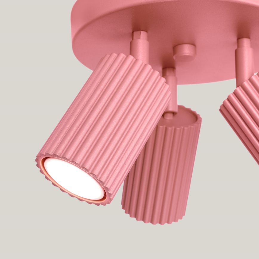 Brilagi - LED-kohdevalaisin CRESTO 3xGU10/10W/230V vaaleanpunainen