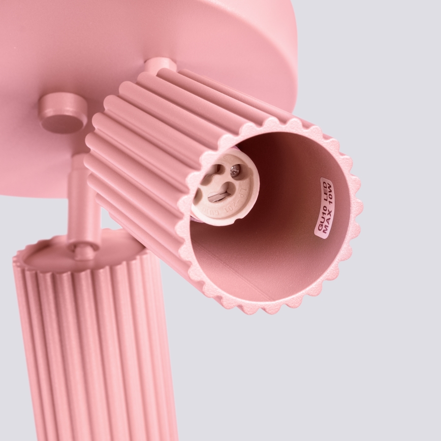 Brilagi - LED-kohdevalaisin CRESTO 3xGU10/10W/230V vaaleanpunainen