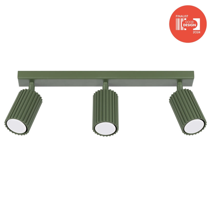 Brilagi - LED-kohdevalaisin CRESTO 3xGU10/10W/230V vihreä