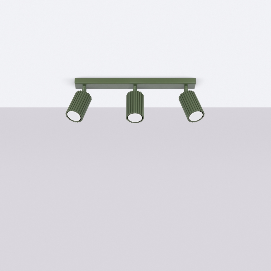 Brilagi - LED-kohdevalaisin CRESTO 3xGU10/10W/230V vihreä